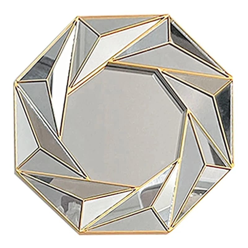10X10 Mirrored Geo Swirl 3Pc Set - Image 2