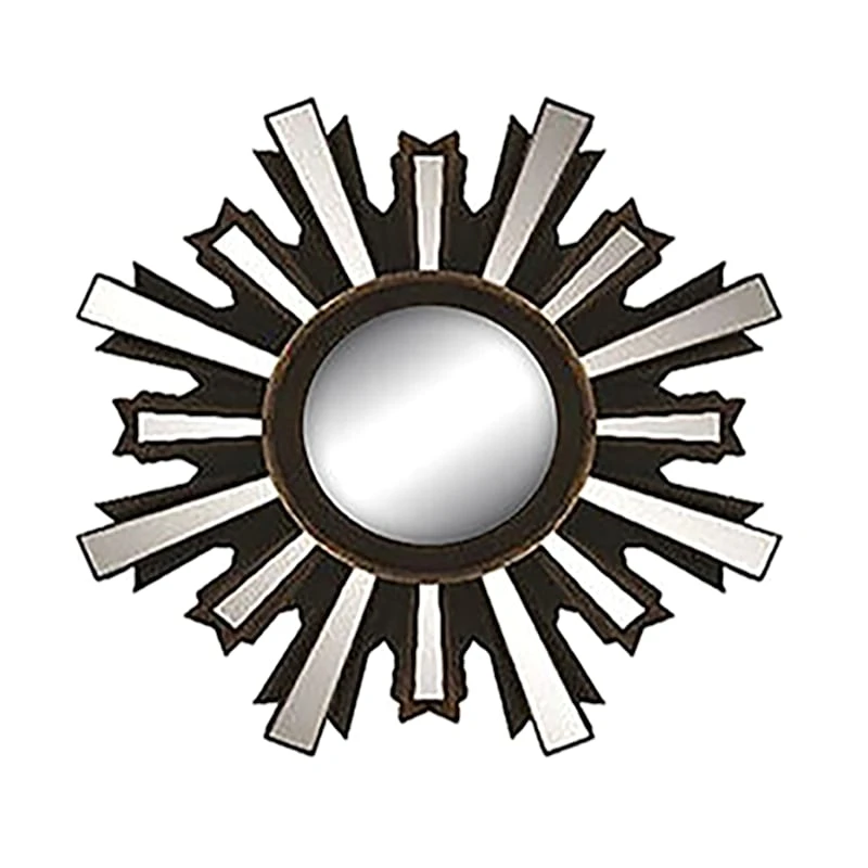 3-Piece Brown Wall Mirror Set - Image 4