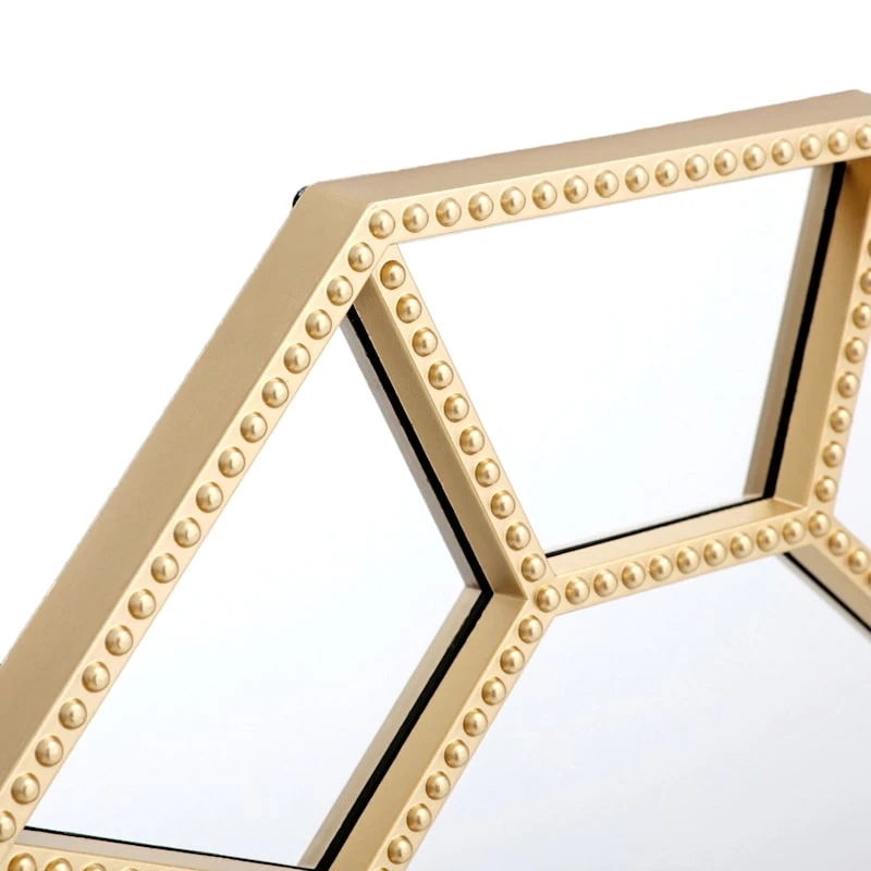 3-Piece Gold Octagon Mirror Set, 10" - Image 4