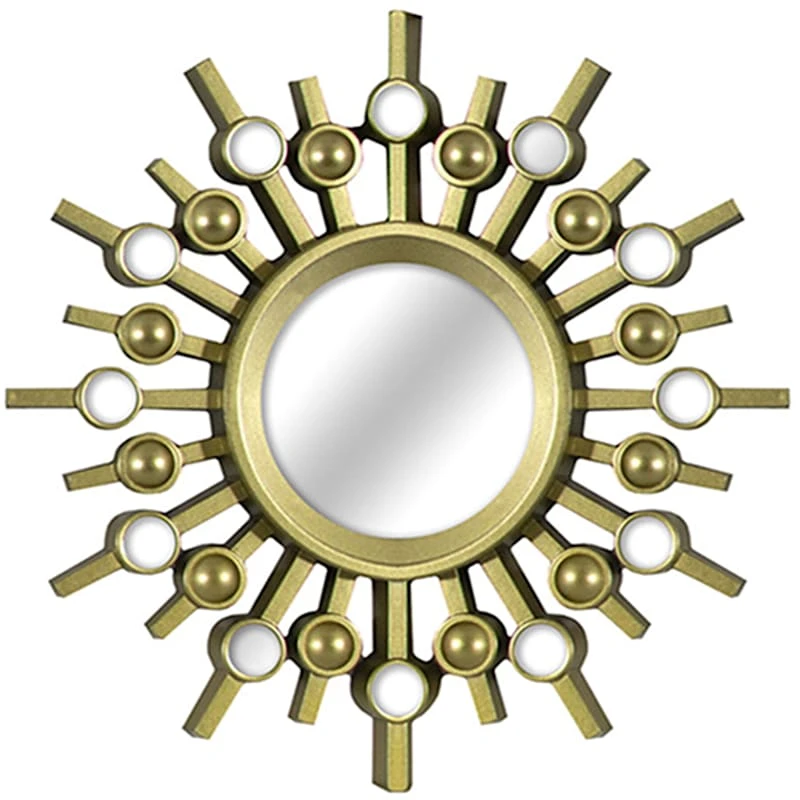 3-Piece Gold Ornate Wall Mirror Set, 10" - Image 4