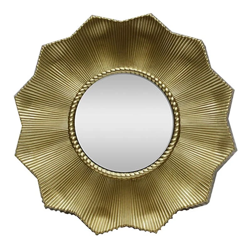 3-Piece Gold Sunburst Wall Mirror Set, 10" - Image 3