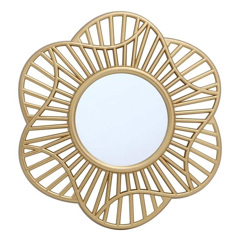 3-Piece Gold Wall Mirror Set - Image 2