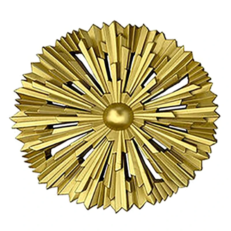 3-Piece Gold Wall Mirror Set, 10" - Image 2