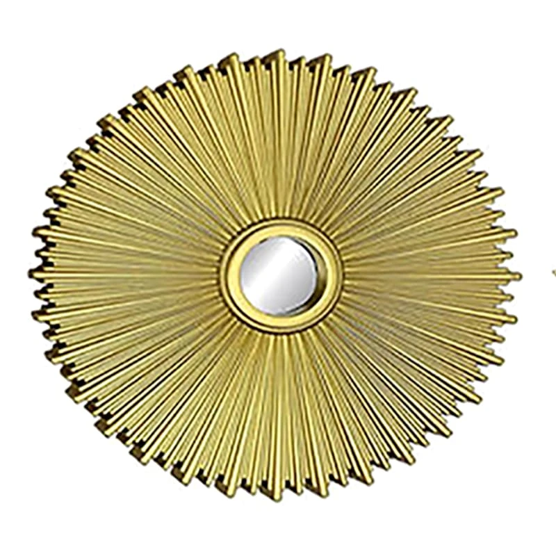 3-Piece Gold Wall Mirror Set, 10" - Image 3