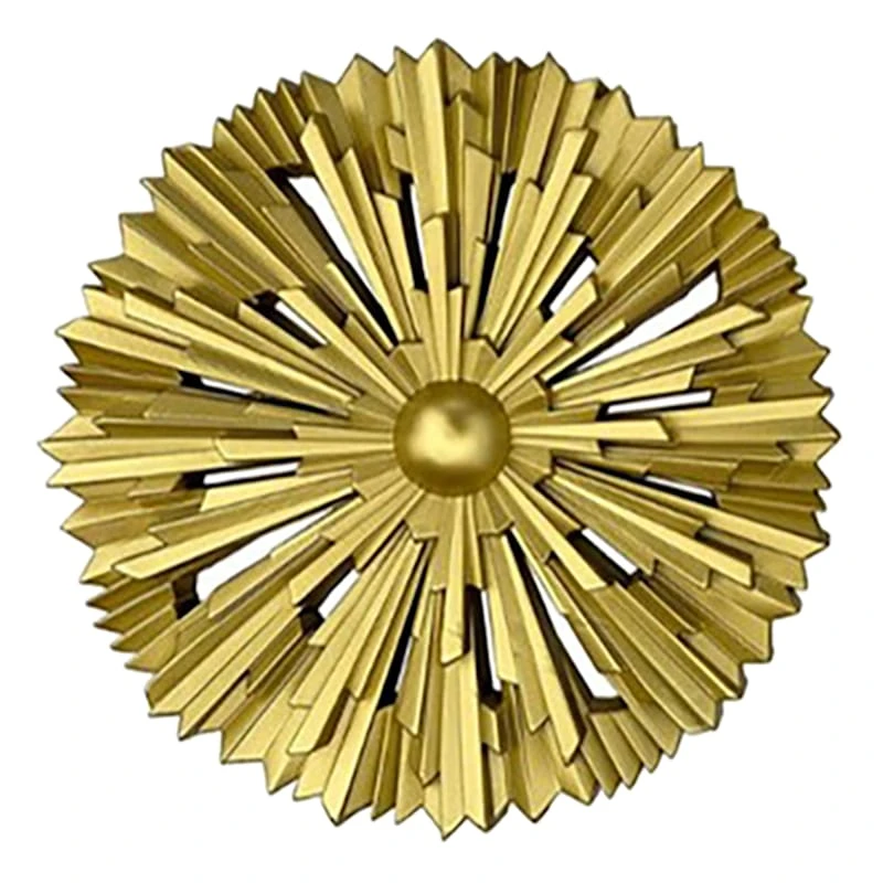 3-Piece Gold Wall Mirror Set, 10" - Image 5