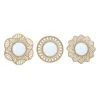 3-Piece Gold Wall Mirror Set