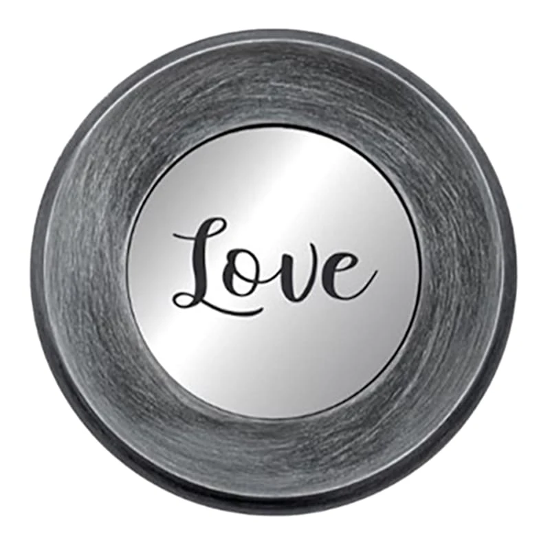 3-Piece Live, Love, Laugh Silver Framed Wall Mirror Set, 10" - Image 4