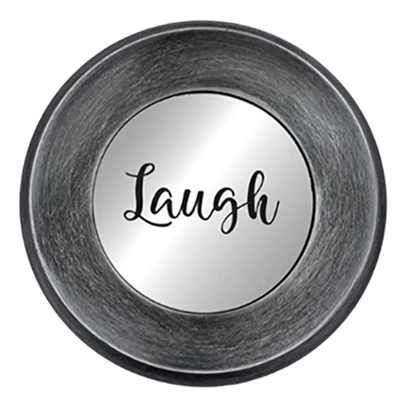 3-Piece Live, Love, Laugh Silver Framed Wall Mirror Set, 10" - Image 5