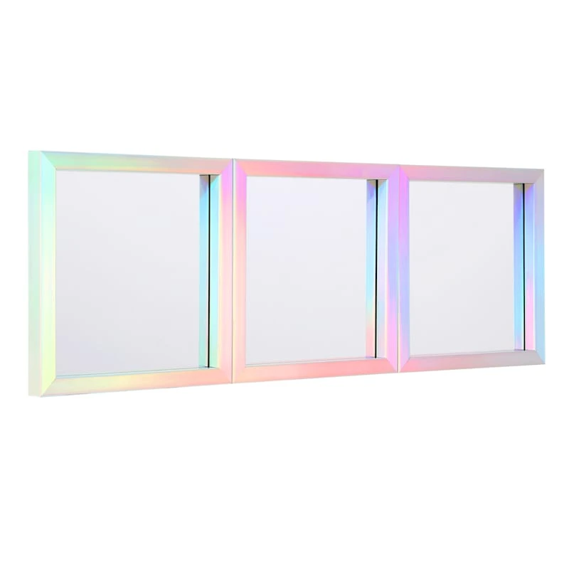 3-Piece Rainbow Framed Wall Mirror Set, 10" - Image 2