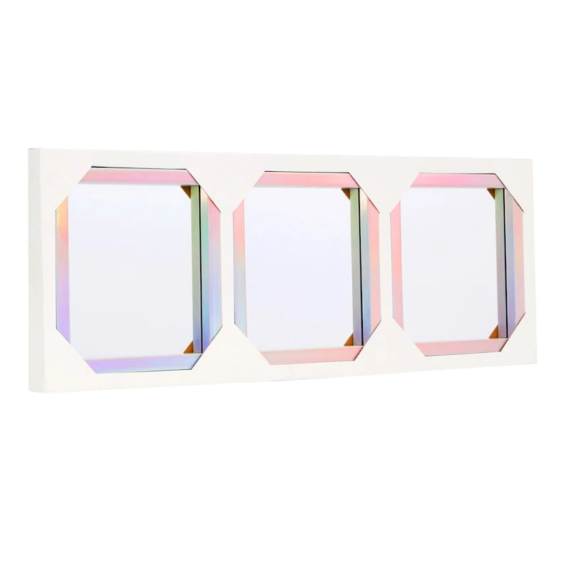 3-Piece Rainbow Framed Wall Mirror Set, 10" - Image 6