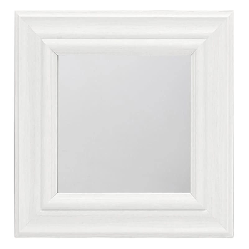 3-Piece White Square Wall Mirror Set, 10" - Image 2