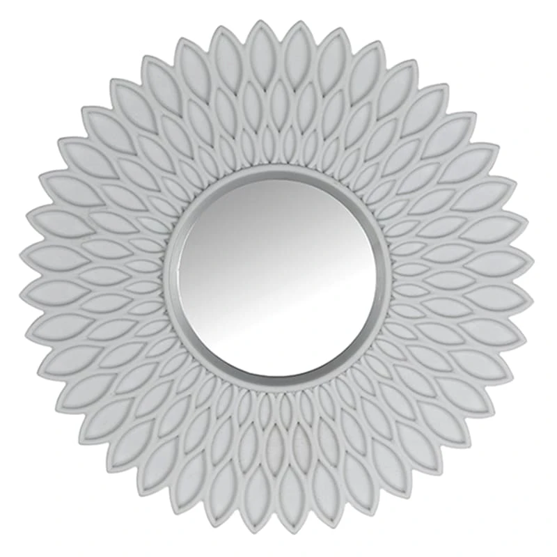 3-Piece White Wall Mirror Set, 10" - Image 3