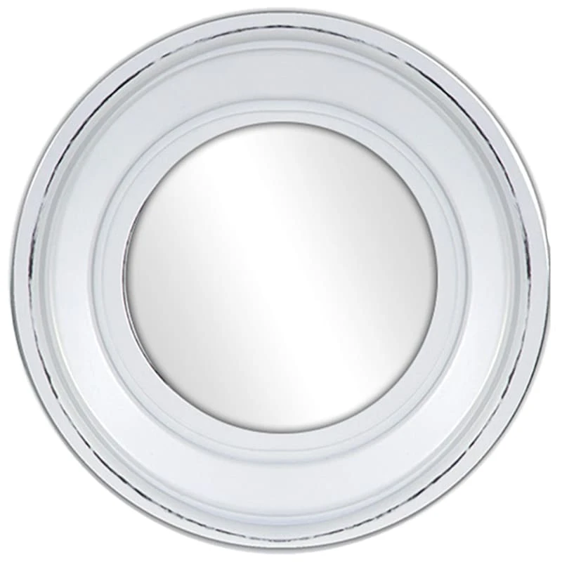 3-Piece Whitewashed Round Wall Mirror Set, 10" - Image 5
