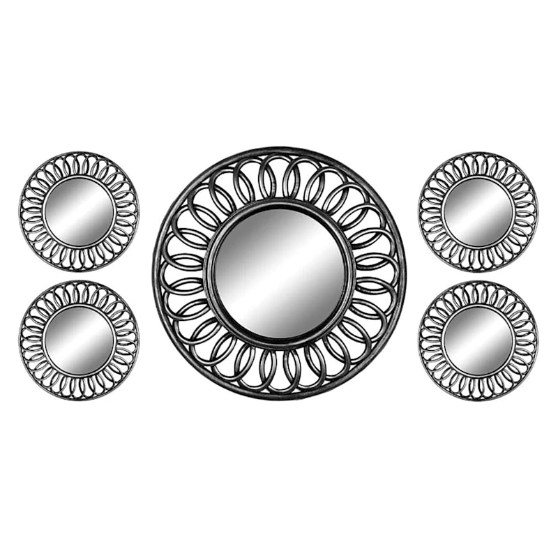 5-Piece Round Wall Mirror Set