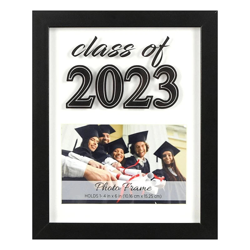 7x9 Matted To 4x6 Black Class Of 2023 Tabletop Frame
