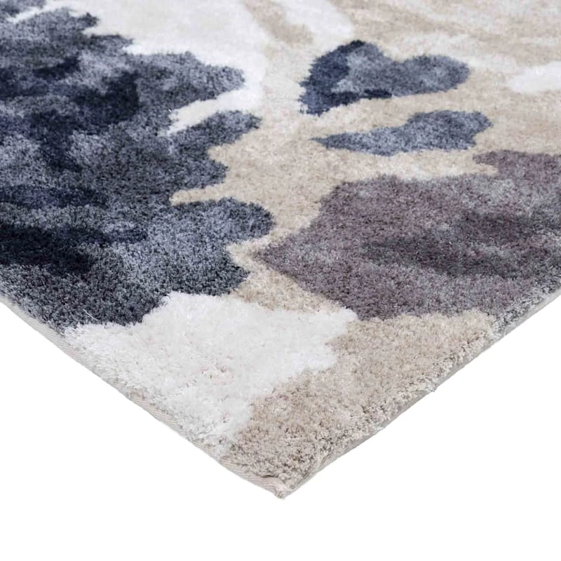 (A367) Natural Soft Touch Floral Area Rug, 5x7 - Image 2