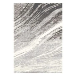 (A477) Raymond Neutral Abstract Area Rug, 8x10