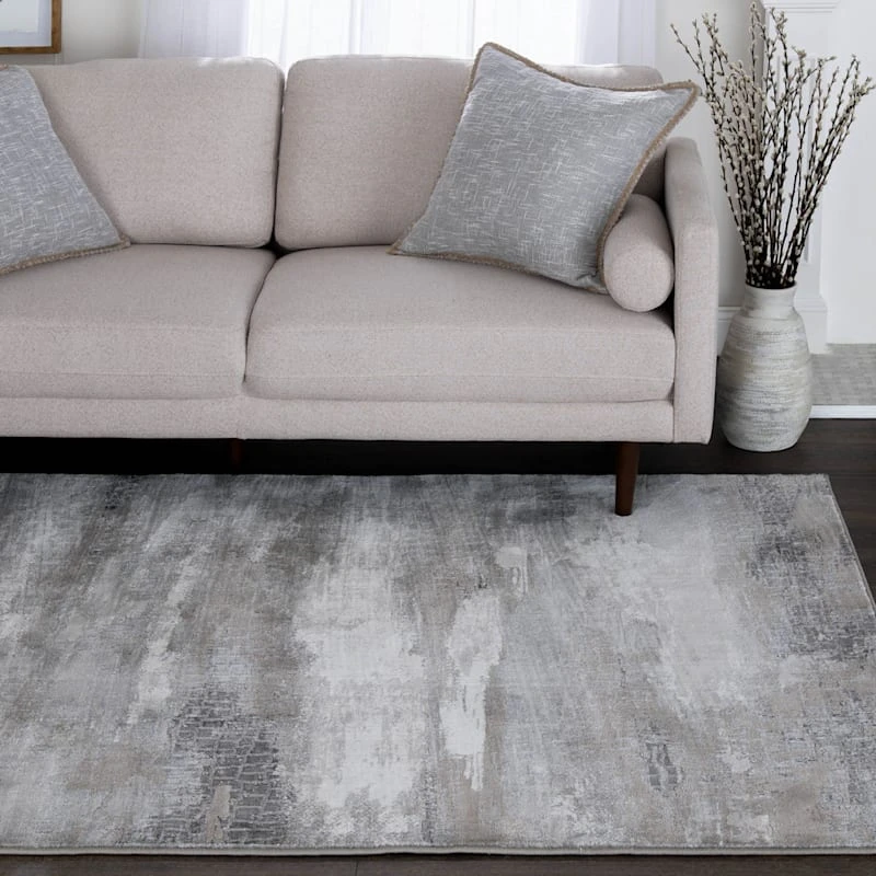 (A479) Camden Canbera Neutral Abstract Area Rug, 8x10 - Image 8