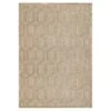 (A487) Providence Zenith Tan Geometric Area Rug, 5x7