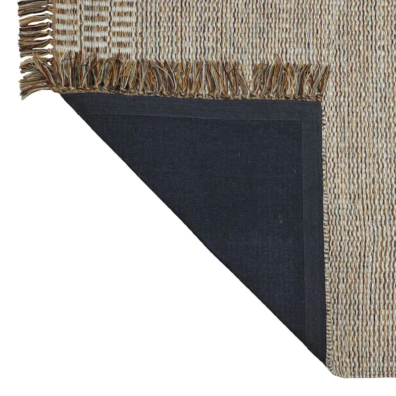 (B685) Tracey Boyd Natural Dunne Fringe Accent Rug, 3x5 - Image 3