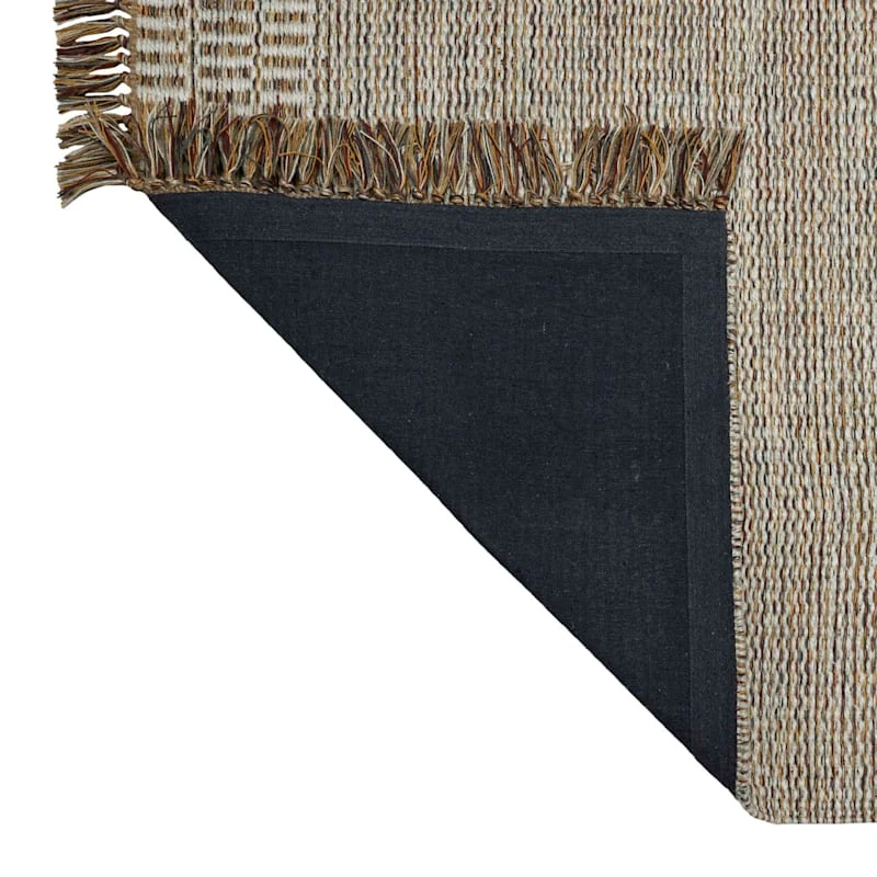 (B685) Tracey Boyd Natural Dunne Fringe Area Rug, 5x7 - Image 3