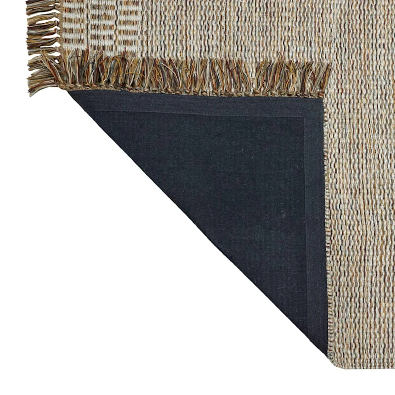 (B685) Tracey Boyd Natural Dunne Fringe Area Rug, 5x7 - Image 5