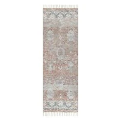 (B692) Grace Mitchell Claire Blush Medallion Runner, 2x7