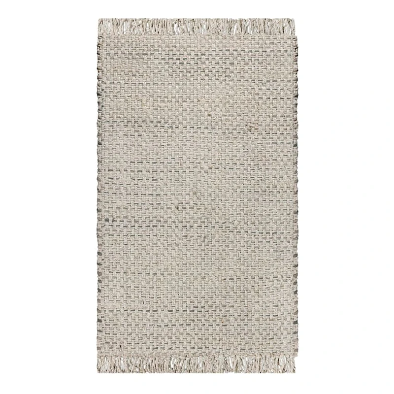 (B724) Ty Pennington Topher Neutral Flatweave Accent Rug, 3x5