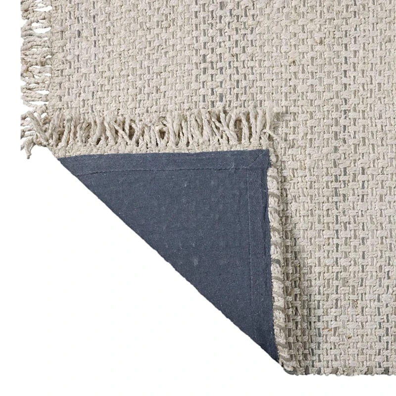 (B724) Ty Pennington Topher Neutral Flatweave Runner, 2x7 - Image 3