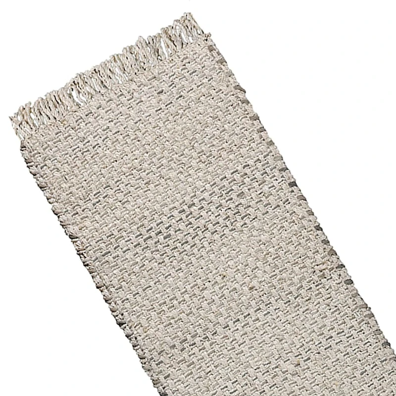 (B724) Ty Pennington Topher Neutral Flatweave Runner, 2x7 - Image 4