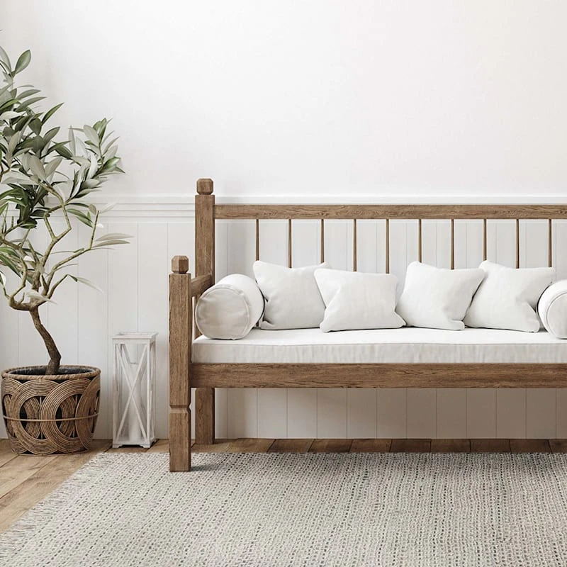 (B724) Ty Pennington Topher Neutral Flatweave Runner, 2x7 - Image 6