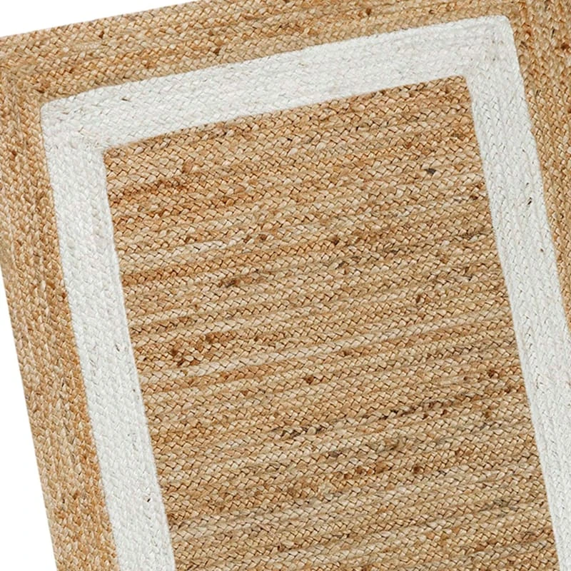 (B728) Kinsey Natural Border Accent Rug, 3x5 - Image 4