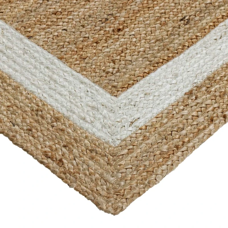 (B728) Kinsey Natural Border Area Rug, 8x10 - Image 2