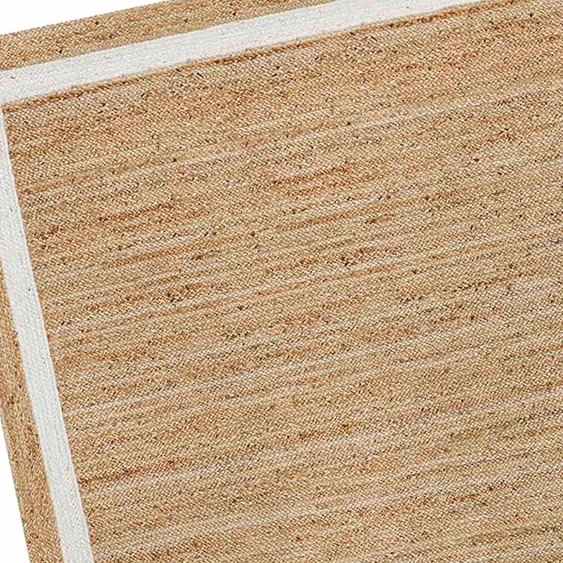 (B728) Kinsey Natural Border Area Rug, 8x10 - Image 4