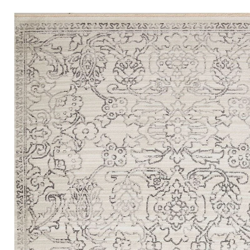 (B762) Cypress Ivory Floral Area Rug, 5x7 - Image 2