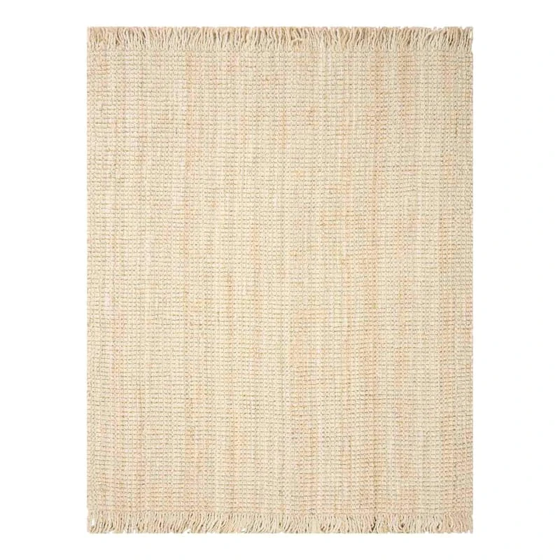 (B795) Fairfax Natural Jute Area Rug, 8x10