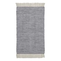 (B799) Crosby St Grey Herringbone Accent Rug, 2x3