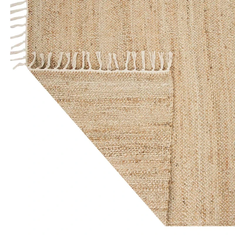 (B825) Honeybloom Lawrence Jute Fringe Area Rug, 8x10 - Image 3