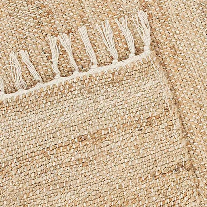 (B825) Honeybloom Lawrence Jute Fringe Area Rug, 8x10 - Image 5