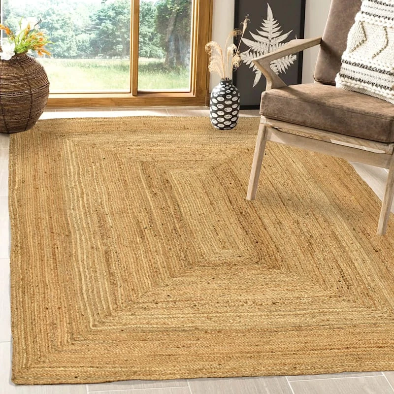(B850) Honeybloom Kian Jute Area Rug, 5x7 - Image 5