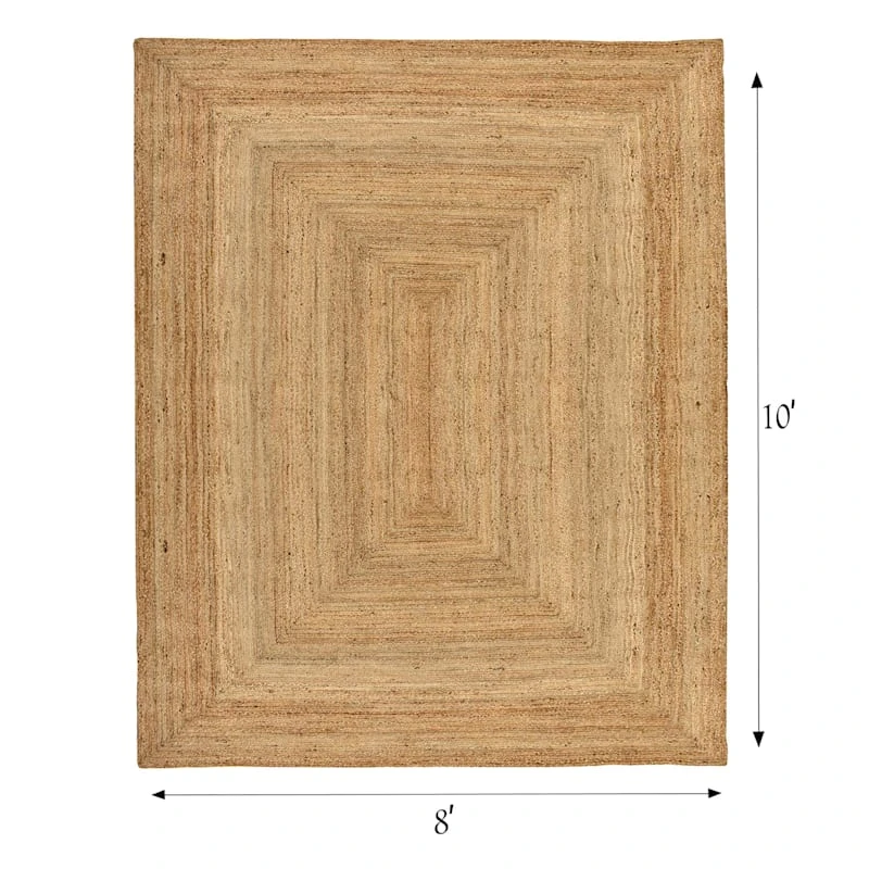 (B850) Honeybloom Kian Jute Area Rug, 8x10 - Image 4