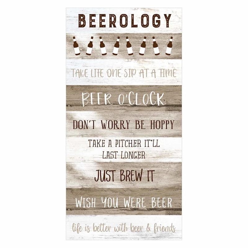Beerology Wall Art, 12x24
