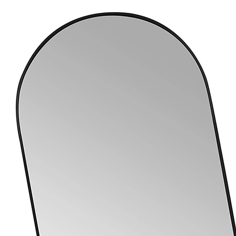 Black Arch Leaner Mirror, 24x70 - Image 3