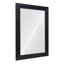 Black Barb Framed Wall Mirror, 24x36