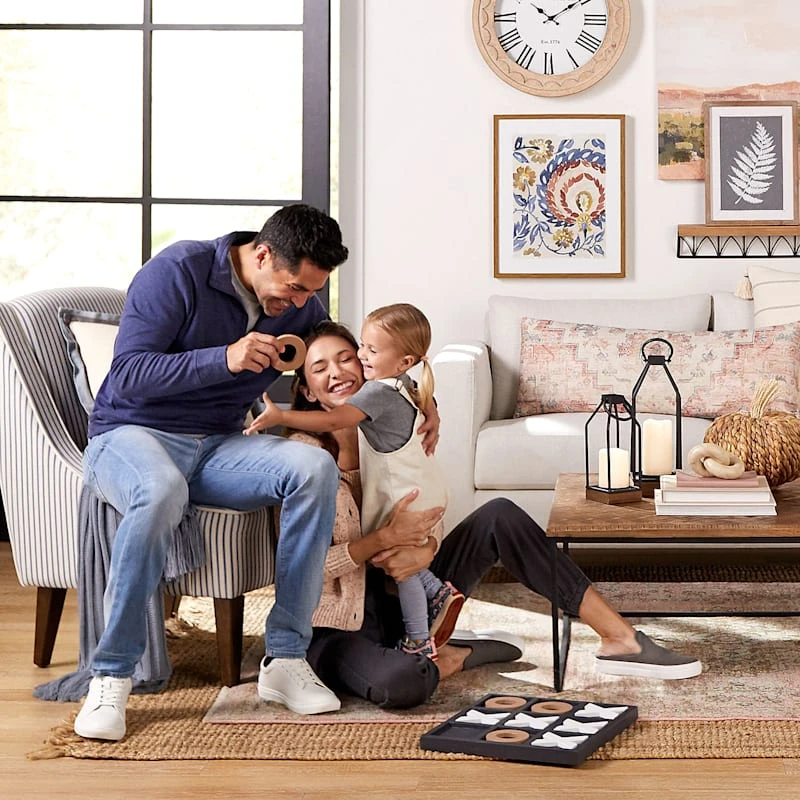 Black, Gold & White Tic Tac Toe Decor, 14" - Image 2