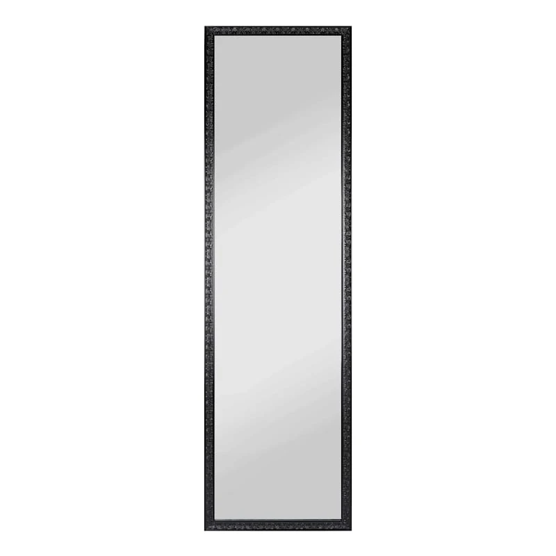Black Ornate Leaner Mirror, 14x50