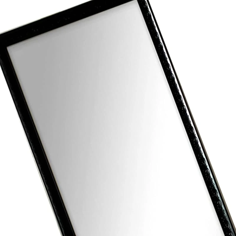 Black Ornate Leaner Mirror, 14x50 - Image 2
