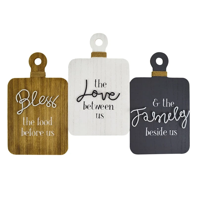 Bless Love Family Kitchen Wall Decor, 20.5x13.5