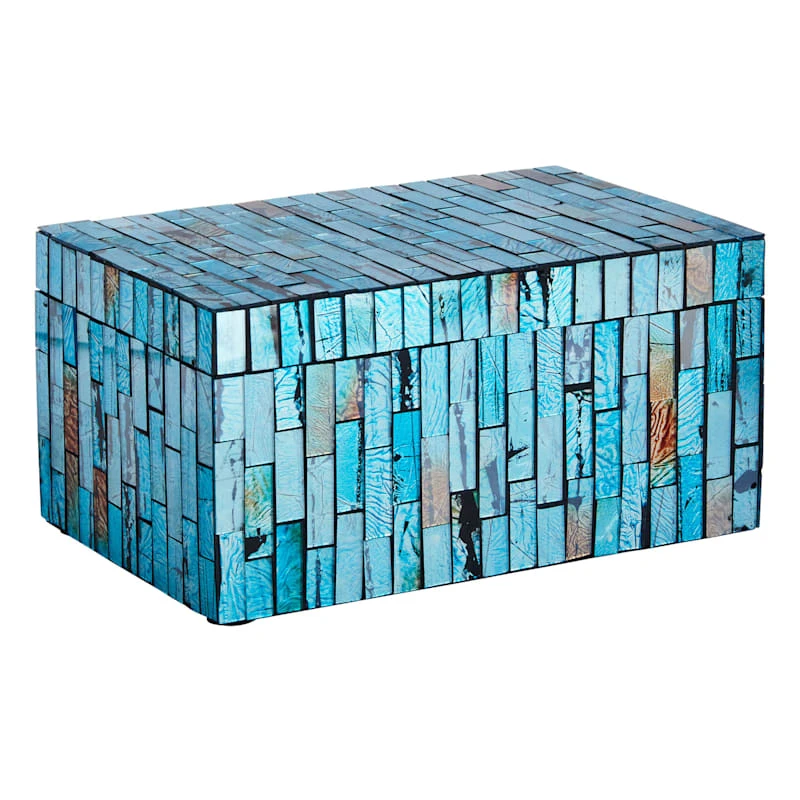 Blue Mosaic Box, 8x5