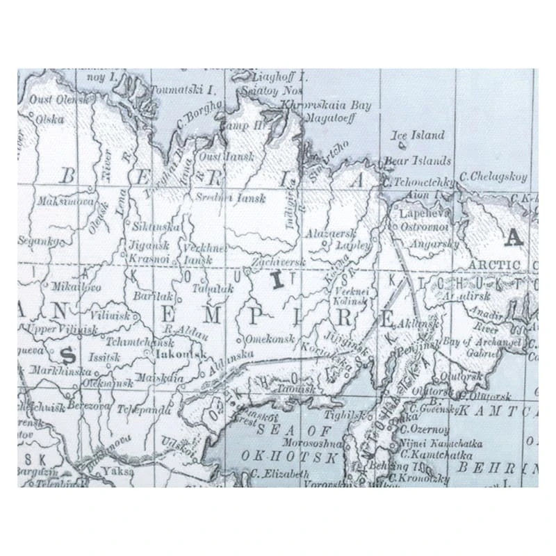 Blue World Map Canvas Wall Art, 30x40 - Image 4